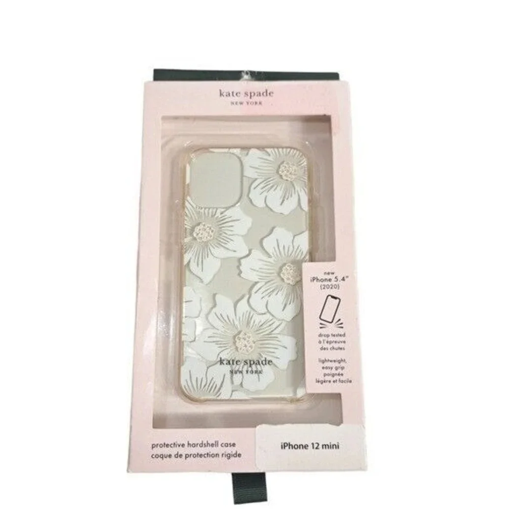 Kate Spade Women's Floral Print Pink &‎ White Phone Case i Phone 5.4